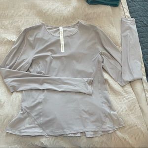 Lululemon long sleeve peplum top